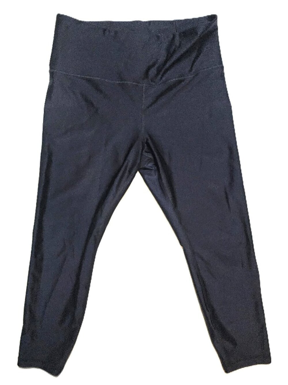 Athleta Shine Tights Navy High Rise Crop Leggings LP Petite Large